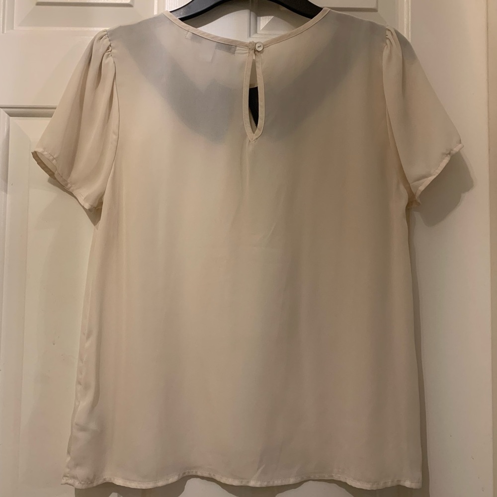 Forever21 blouse w/faux collar pattern - Picture 5 of 6